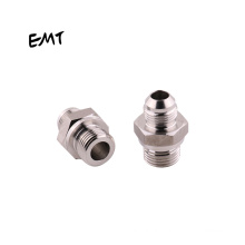 EMT striaight forged fittings JIC bsp male with o - ring 37 / 74 degree cone pipeline connections hydraulic adapter